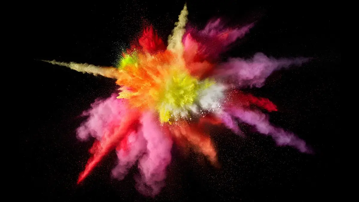 Multicolors, splash, splashing — illustrating Color Psychology in Web Design