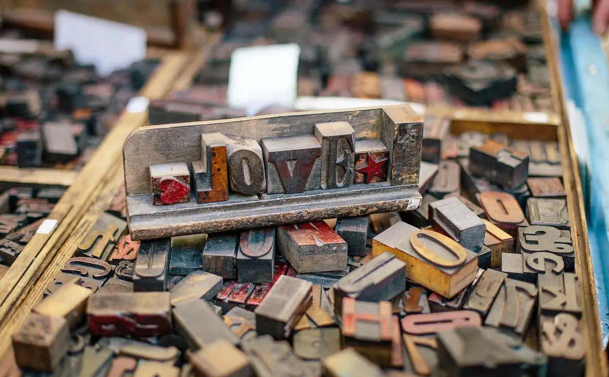 Woodtype, wood blocks, wood type — illustrating Font Pairing & Web Typography Guide (2026)