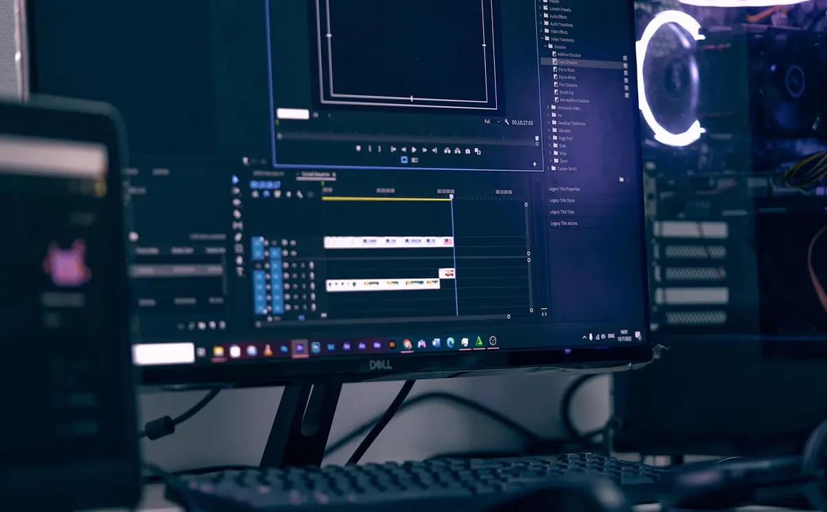 Editing, video, computer — illustrating Complete Guide to Free In-Browser Video Tools (2026)