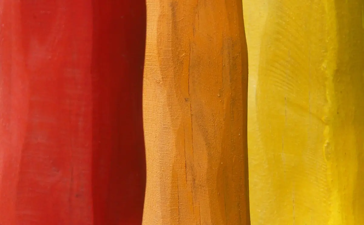Wood, colorful, red — illustrating How to Create a Monochromatic Color Palette