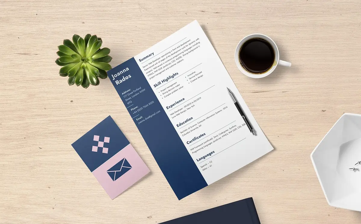 Resume, cv, job application — illustrating Action Verbs for Your Resume
